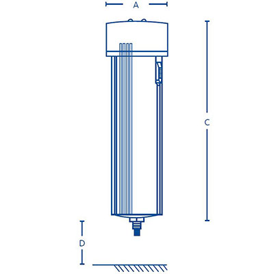 Clearpoint threaded separator Dimensions