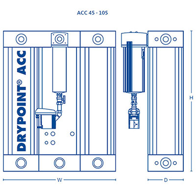 DRYPOINT ACC 45-105 Dimensions